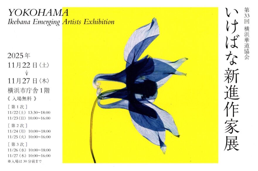 第33回横浜いけばな新進作家展（2025年11月22日-27日）